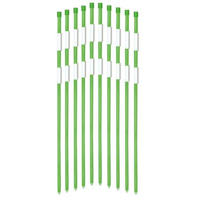 Agfabric Reflective Driveway Markers Driveway Reflectors 48-Inch Green 5/16-Inch (Dia. ), 50 Pack