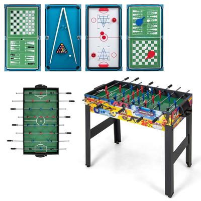 Costway 12-in-1 Combo Game Table Set with Foosball Air Hockey Pool - See Details