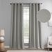 Exclusive Fabrics Lounge Embossed Grommet Velvet Curtains - Room Darkening Curtain for Bedroom & Living Room (1 Panel)