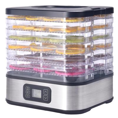 Food Dehydrator, Stainless Steel Trays Dehydrators for Food and Jerky, Herbs, Fruit, Dehydrator Machine with Digital Timer