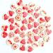 ZTTD Wooden Buttons Pattern 20mm Sewing 50PCS Scrapbooking DIY 2-Holes Heart Craft Home DIY A