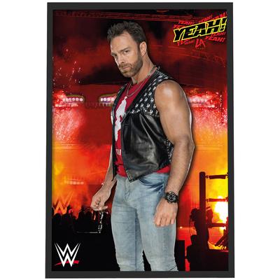WWE LA Knight Crowd Poster – gerahmt A3 Image