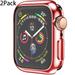 YuiYuKa 2/3/4 Pack Soft Case Cover Compatible with Apple Watch 41mm 40mm 38mm 45mm 44mm 42mm TPU Shell Protector Bumper Covers Replacement iWatch Series 9 8 7 6 SE 5 4 3 2 1