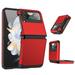 Compatible with Samsung Galaxy Z Flip 3 5G Phone Case Cell Accessories Heavy Duty Slim Rubber Protective Armor Hard PC Anti-Slip Hybrid Cover Rugged For Samsung Galaxy Z Flip 3 Red