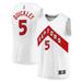 Men's Fanatics Branded Immanuel Quickley White Toronto Raptors Fast Break Player Jersey - Association Edition