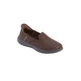 Wide Width Women's Hands-Free Slip-Ins™ Captivating Flat by Skechers in Chocolate Wide (Size 10 W)