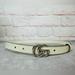 Gucci Accessories | Gucci Slim 409417 Leather Belt Gg Marmont Double White 80/32 | Color: White | Size: Os