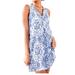 Lilly Pulitzer Dresses | Lilly Pulitzer 100% Prima Cotton. Blue Casual Dress. Size Medium | Color: Blue/White | Size: M