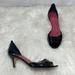 Kate Spade Shoes | Kate Spade New York Black Patent D'orsay Kitten Heels Sz 9 | Color: Black | Size: 9