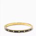 Kate Spade Jewelry | *Nwt* Kate Spade Spot The Spade Enamel Hinged Bangle | Color: Black/Gold | Size: Os