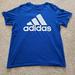 Adidas Shirts | Blue Adidas T Shirt | Color: Blue/White | Size: L