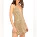 Free People Dresses | Free People Gold Rush Mini Dress | Color: Gold | Size: S