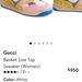 Gucci Shoes | Gucci Basket Low Top Sneaker Size 37 (Fits Like U.S. Size 8) | Color: Pink/White | Size: 8