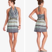 Athleta Dresses | Athleta Go Anywhere Halter Striped Print Athletic Athleisure Green Blue Size 0 | Color: Blue/Green | Size: 0