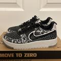 Nike Shoes | Mens/Womens Nike Air Force 1 Crater Lace Texture Flyknit Sneakers In Black/White | Color: Black/White | Size: 7.5