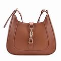 CanVia Mini Ladies Shoulder Bag, Underarm Bag, Cute Handbag, French Fashion Purse For women, Tote bag For Women, Brown, M