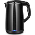 Kettles, 1.8L Stainless Inner Lid Electric Kettle 1500W (Bpa Free) Cordless Tea Kettle,Fast Boiling Hot Water Kettle with Auto Shut Offwith Boil Dry Protection,Double Walled Insulation/Black hopeful