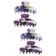 4 Pcs Hair Clip Clips for Thick Hair Large Clips for Hair Thick Hair Accessories Purple Hair Accessories Jaw Matte Hair Clamps Matte Banana Clips Hair Pin Plastic Medium Claw Clip