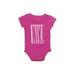 Nike Short Sleeve Onesie: Pink Solid Bottoms - Size 3-6 Month