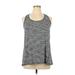LIVI Active Active T-Shirt: Gray Activewear - Women's Size 14