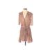 Veronica Beard Casual Dress - Wrap: Brown Dresses - Women's Size 4