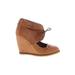 Lucky Penny Wedges: Brown Solid Shoes - Women's Size 37 - Round Toe