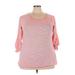 Calvin Klein Performance Active T-Shirt: Pink Activewear - Women's Size 3X