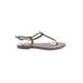 Sam Edelman Sandals: Green Print Shoes - Women's Size 6 1/2 - Open Toe