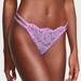 Women's Victoria's Secret Double Shine Strap Lace Thong Panty