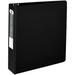 Office Depot Brand Nonstick 3-Ring Binder; 2in Round Rings; 49% Recycled; Black