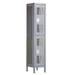 Salsbury Industries Extra Wide Vented Metal Locker-Double Tier-1 Wide -Gray-Unassembled