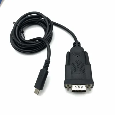 Typ-C zu RS232 com serielles Kabel DB9-Pin verbindet den Computer mit dem USB-zu-Seriell-Konverter Image