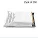 200 packs of Poly Bag Mailer Envelopes with White Warning Printed | 10x13 2.00 Mil | RADYAN