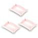 3Pcs Pad Cute Cats Shaped Leather Valet Tray Jewelry Tray for Coffee Table Decorative Desk Organizer Catchall Tray Pink