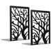 2Pcs Bookends Crafted Book Holders Metal Bookends Creative Desktop Book Stands