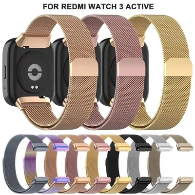 Metall-Armband für Redmi Watch 3, aktives Armband, Gürtel, Ersatz-Armbanduhr-Zubehör aus Metall Image