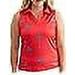 Yatta Golf Sleeveless Women s Golf Polo - Premium Wrinkle Resistant Moisture Wicking and V-Neck Collared Shirts for Women - Slim Fit Spandex and Polyester-Made Golf Shirts (Just Beachy S)
