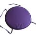Yarino Thick Comfort Pillow Cushion Indoor Outdoor Chair Cushions Round Chair Cushions With Ties Purple