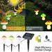 WSBDENLK Outdoor Solar Garden Lights (3 Lamps) Outdoor Solar Powered Garden Christmas Lights Decoration for Garden Yard Solar Ground Lights Yard Lights Outdoor Solar Powered