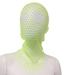 Fashion Balaclava Women Masked Head Mask Shining Diamond Headwrap Fishnet Headhood Cap Rhinestone Headcover GREEN