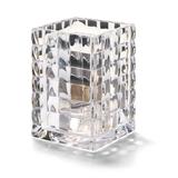 Hollowick 1533C Square Optic Block Glass Lamp, 2 5/8"W x 3 3/4"H, Clear