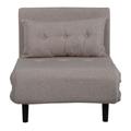 Fauteuil chauffeuse en tissu beige