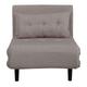 Fauteuil chauffeuse en tissu beige