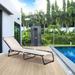 Outsunny Folding Chaise Lounge Pool Chair