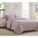 3-Piece Oversized Ultrasonic Quilt Bedspread Set