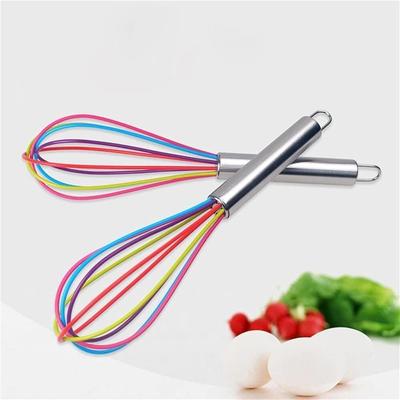 Silicone Balloon Wire Egg Beater with Stainless Steel Handle