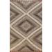 Geometric Modern Moroccan Indian Area Rug Handmade Wool Carpet - 5'1" x 8'1"