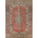 Traditional Tabriz Persian Vintage Rug Handmade Wool Carpet - 9'4" x 13'0"