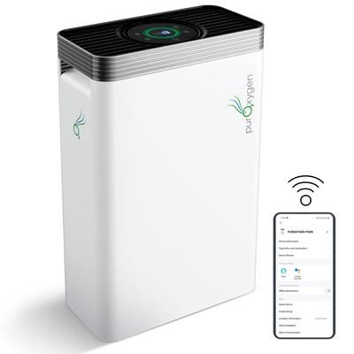 PUROXYGEN Air Purifier for Home, Multi-Stage Portable Air Purifier with True HEPA Filter - White and Black