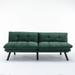 Futon Sofa Bed, Foam Foldable Couch Convertible Loveseat Sleeper Daybed with Adjustable Armrests for Small Space